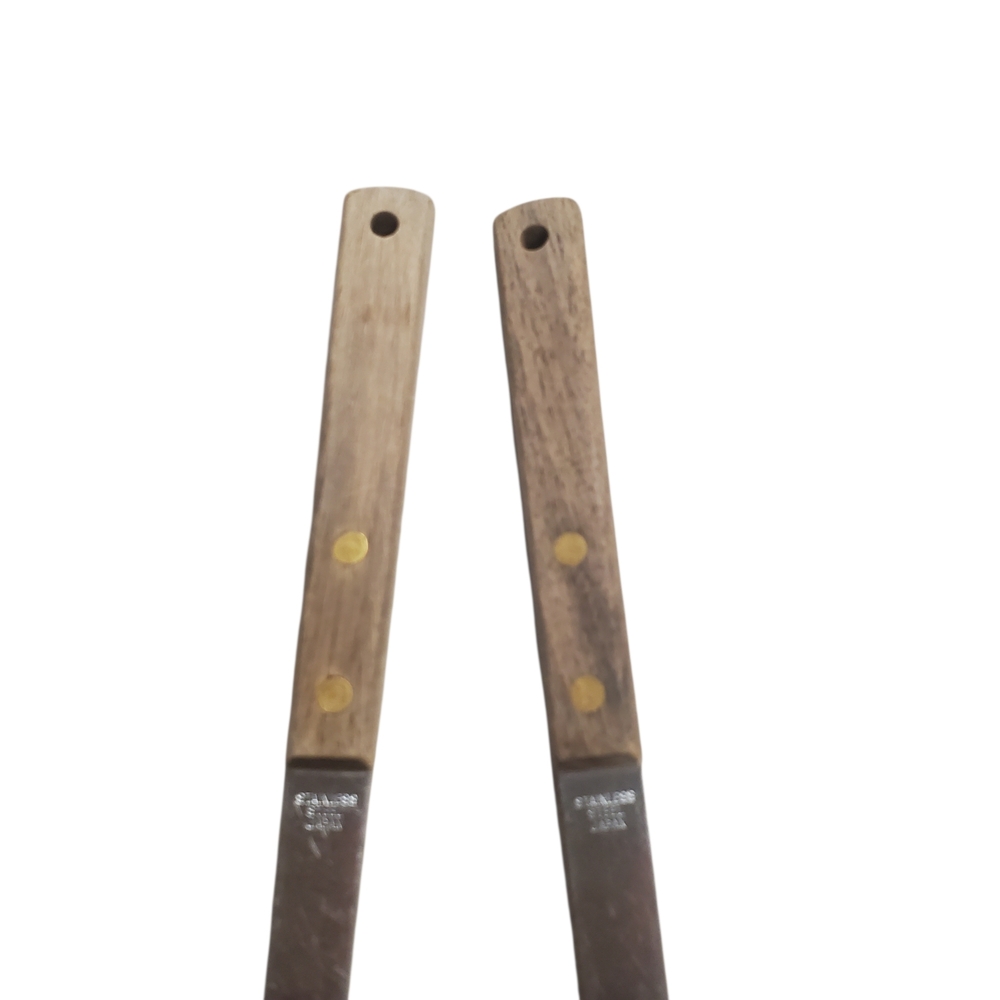 MCM Stainless Steel Utensil Set with Wooden Handles. Spoon & Spatula. Japan. - Picture 7 of 7